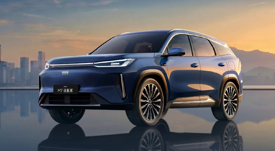 El SUV híbrido enchufable Geely Galaxy M7. Ilustración: Geely