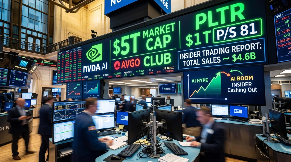 ¿Señal de salida? Los directivos de Nvidia y Palantir venden acciones por valor de 4.600 millones de dólares