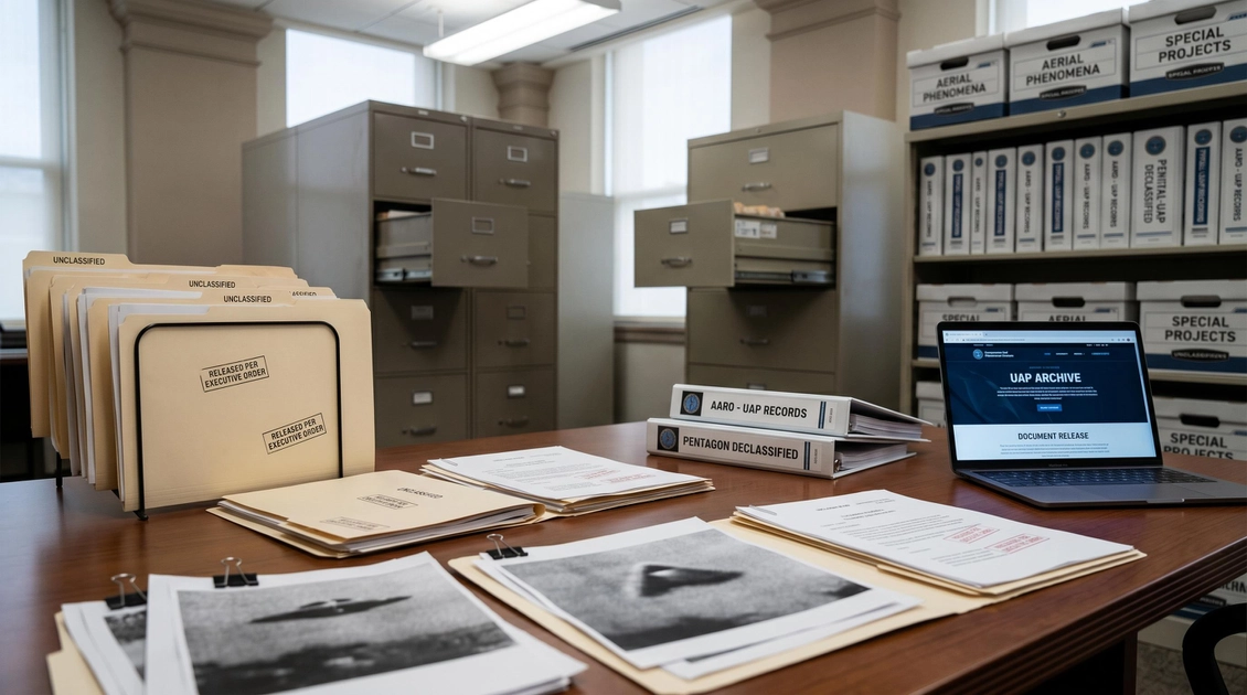 Archivos desclasificados sobre Fenómenos Anómalos No Identificados (UAP) publicados por el Departamento de Guerra de EE. UU. Fuente: DOW