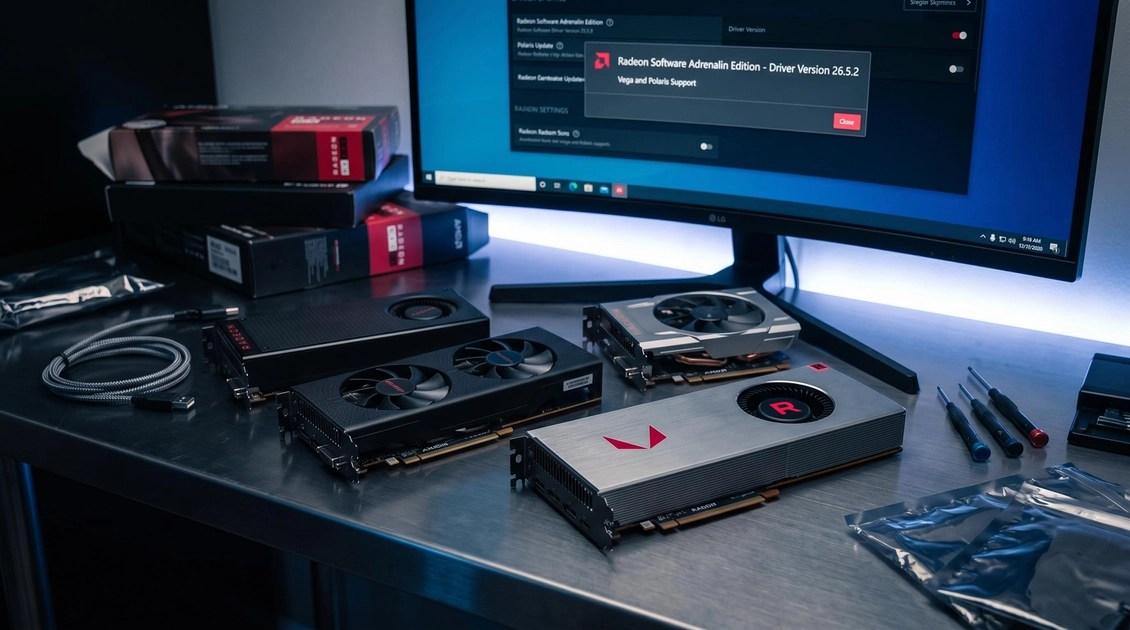 La RX 580 sigue viva: AMD lanza un driver exclusivo para las arquitecturas Polaris y Vega