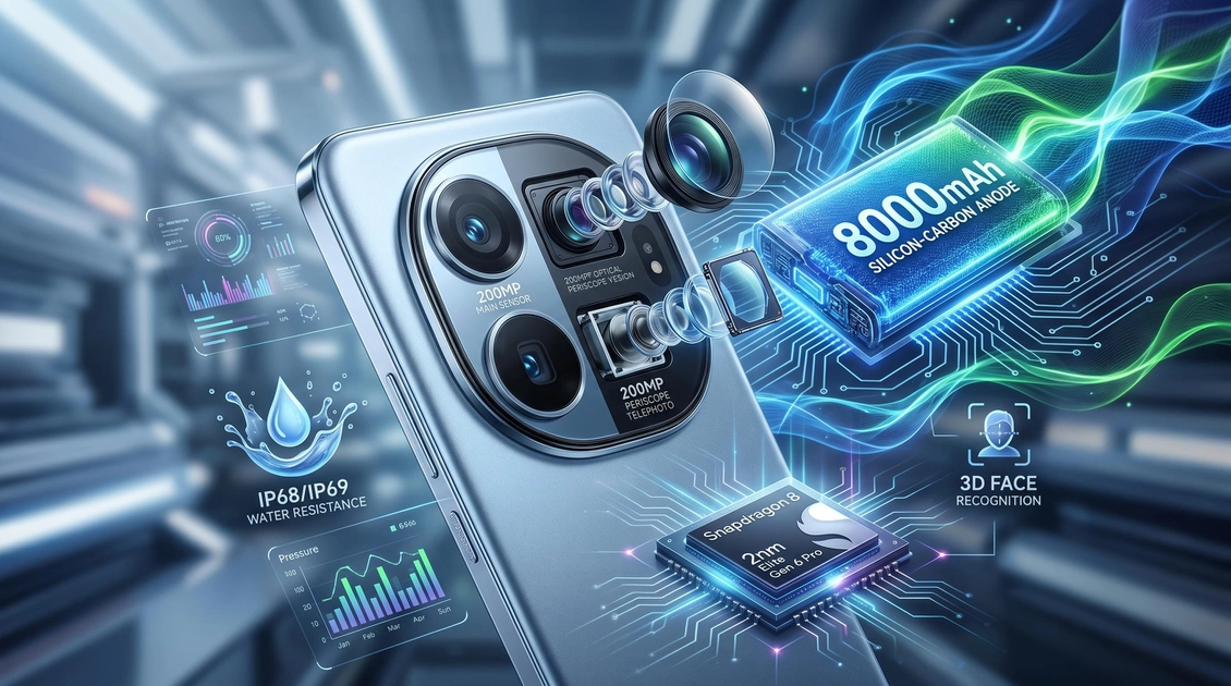 Honor Magic 9 Pro Max: doble cámara de 200 MP y batería de 8000 mAh que duplica al iPhone