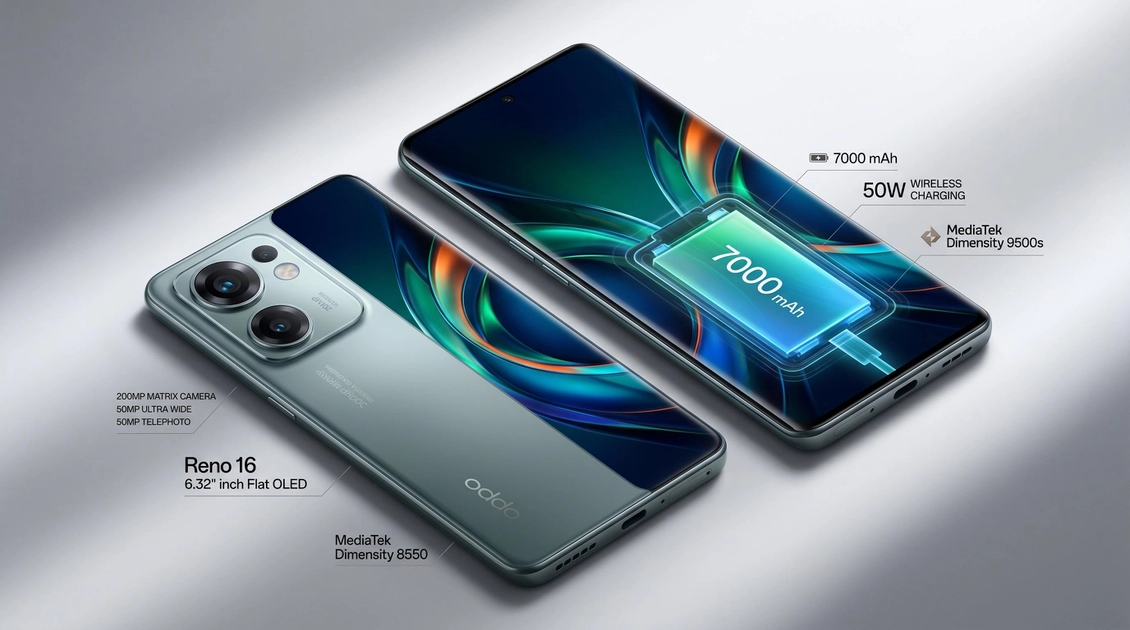 Presentación oficial de la nueva serie Reno 16. Ilustración: OPPO