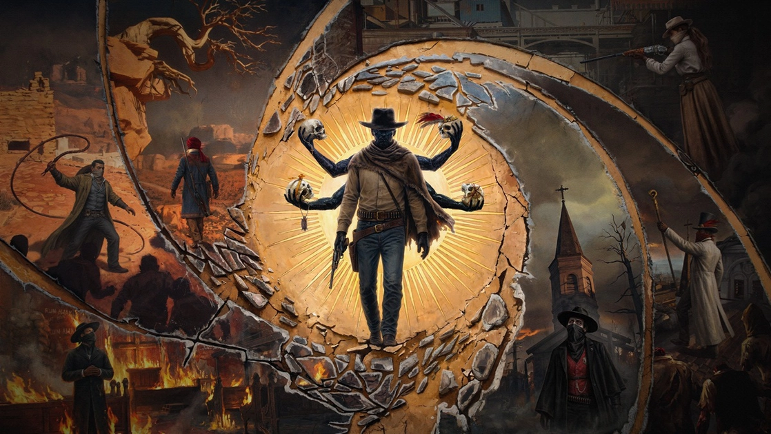 Guns of Eschaton mezcla disparos en primera persona con mecánicas souls-like en un Salvaje Oeste de horror occulto.