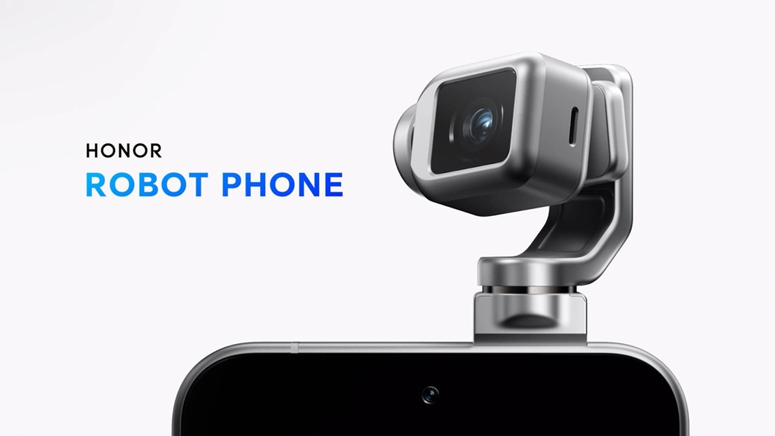 El brazo robótico del Honor Robot Phone se despliega en 0,8 segundos y permite rotación completa de 360°.