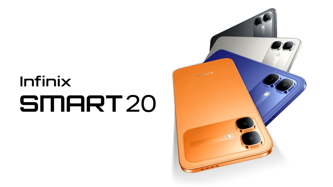 El Infinix Smart 20, un diseño delgado para el segmento de entrada. Ilustración: Infinix