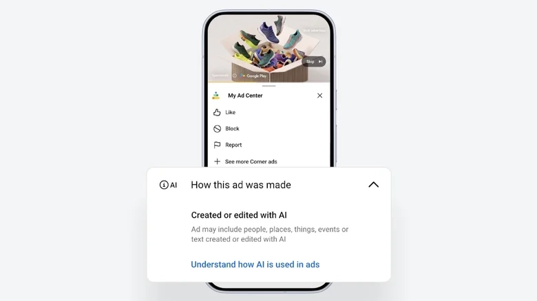 Google ahora avisa si un anuncio fue creado con inteligencia artificial