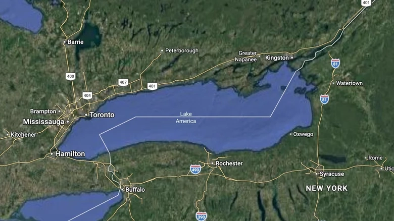 Google Maps rebautiza el lago Ontario como "Lake America" para los usuarios de EE.UU.