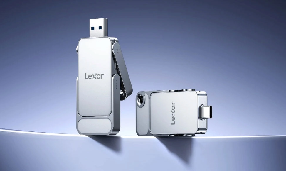 SSD portátil con doble conector. Ilustración: Lexar