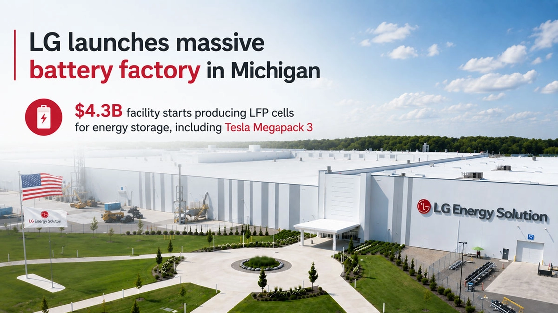 LG Energy Solution abre fábrica en Míchigan para las baterías del Tesla Megapack 3