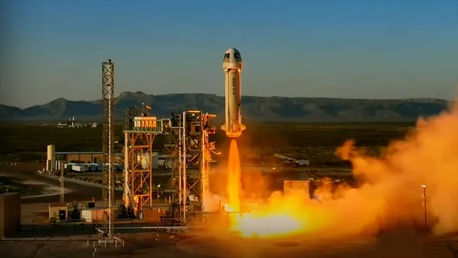 Ascenso impresionante del New Shepard: Blue Origin realiza pruebas suborbitales en Texas