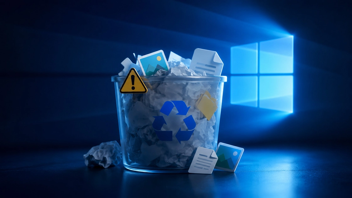El parche de junio de Microsoft muestra códigos internos en la Papelera de reciclaje