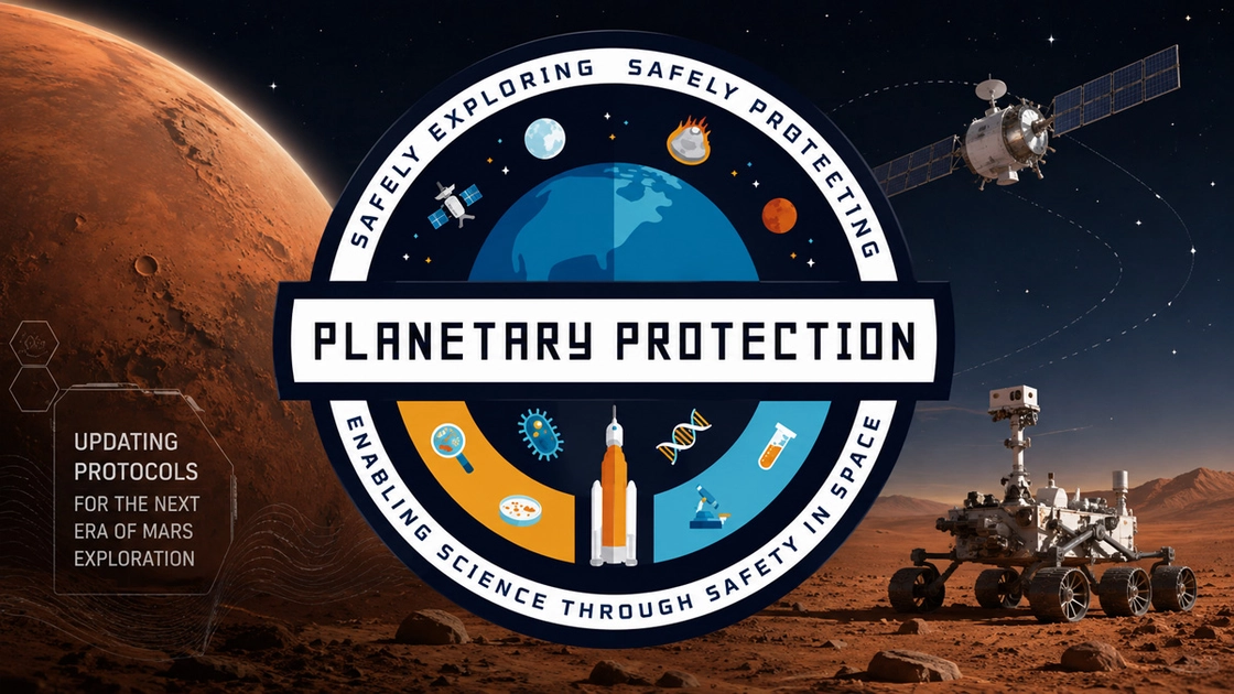 Ilustración de una nave en órbita marciana. La revisión de los protocolos de protección planetaria afecta a todas las misiones robotizadas y tripuladas previstas.