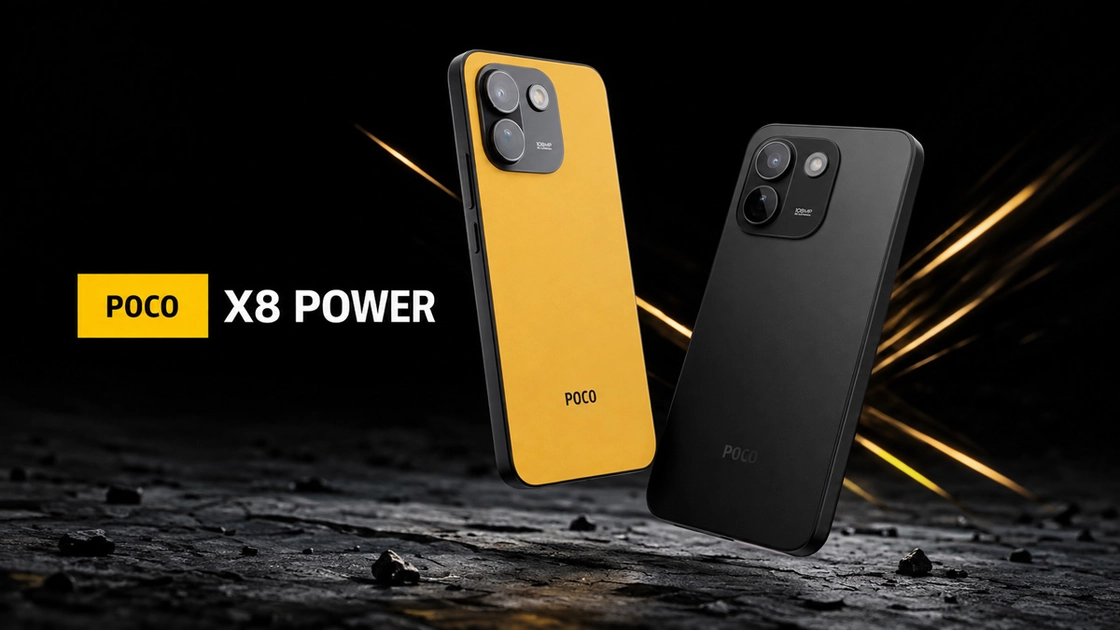 El Poco X8 Power en sus dos colores disponibles. Ilustración: Xiaomi