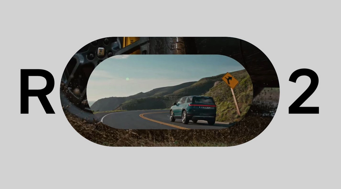 La nueva plataforma del Rivian R2. Foto: Rivian