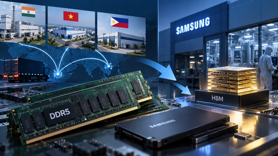 Samsung externaliza la DDR5 para centrarse en la memoria de IA