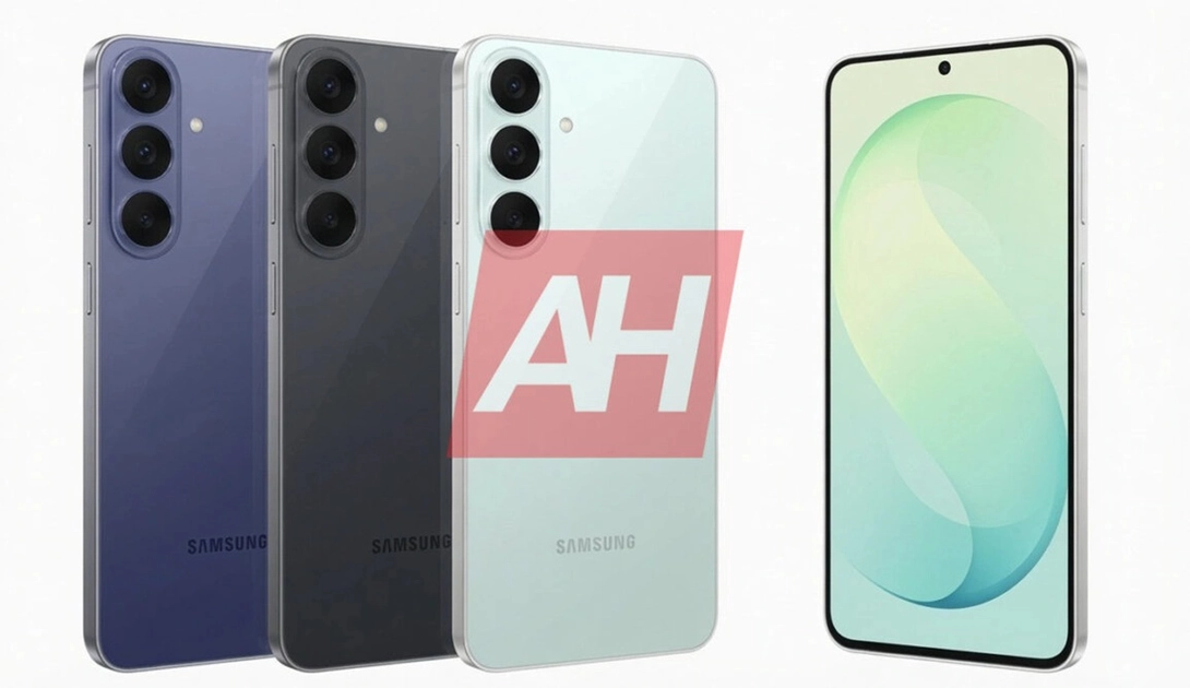 El Galaxy S26 FE filtrado en los colores Graphite, Aqua Green y azul-violeta