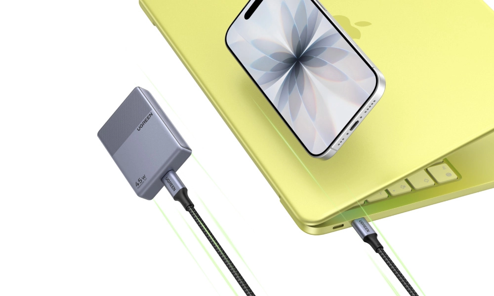 El Ugreen Nexode Air 45W Charger Slim tiene un grosor de apenas 12 mm y pesa 53 gramos.