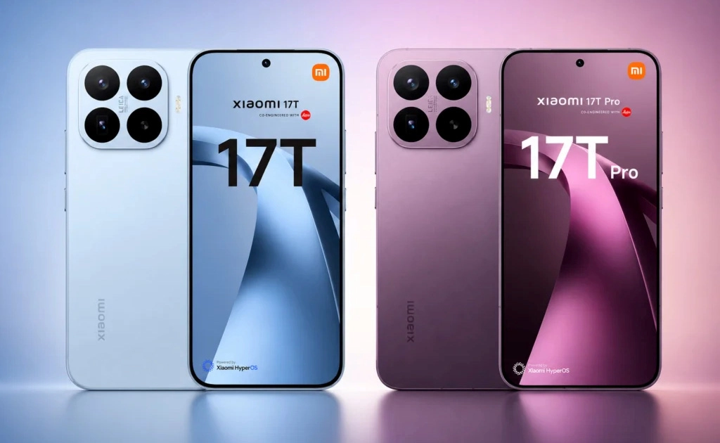 Presentación de los smartphones 17T y 17T Pro con óptica Leica. Ilustración: Xiaomi