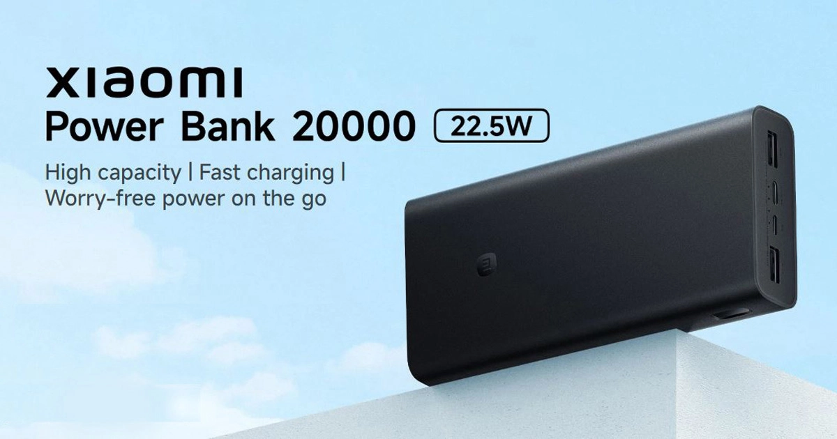 Batería externa de Xiaomi en color negro