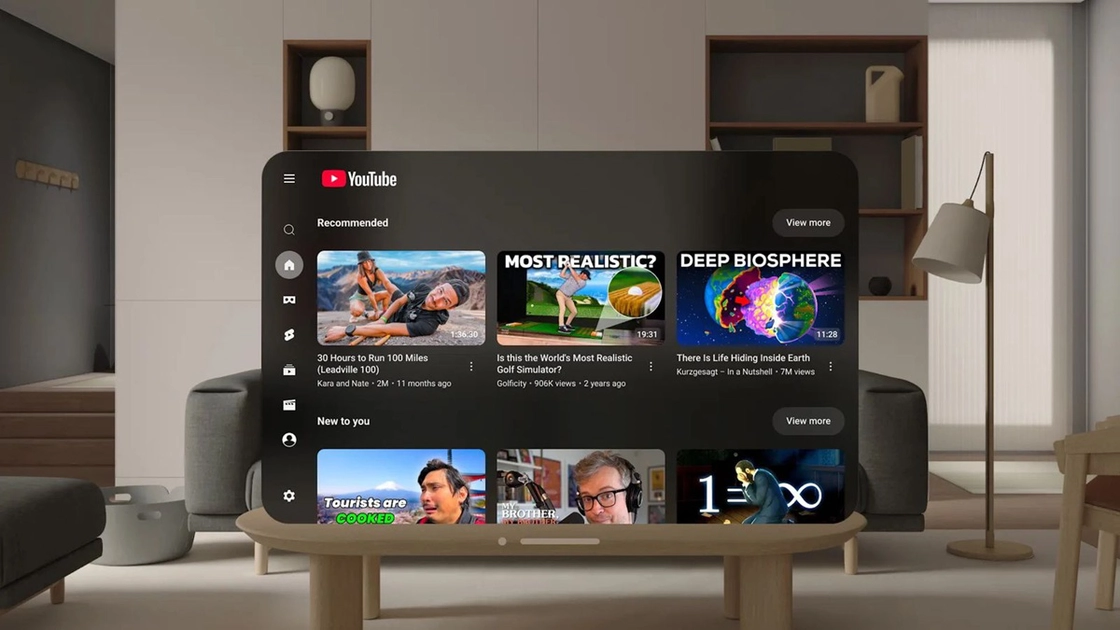 Cómo ver YouTube a través de Apple Vision Pro