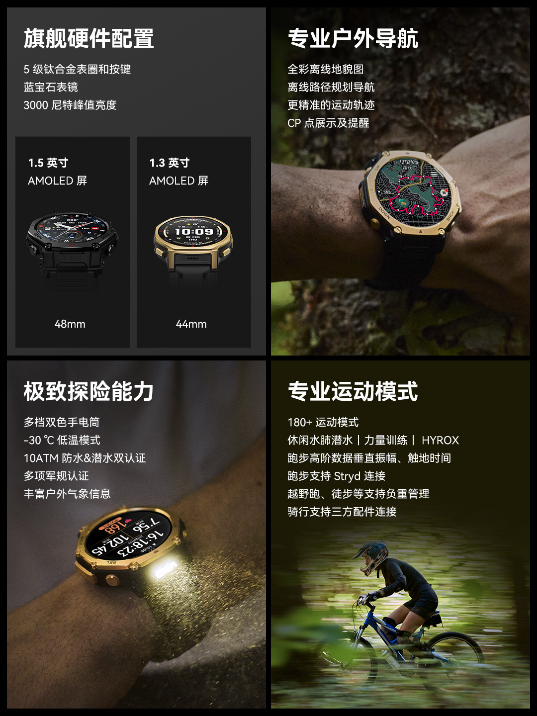 Amazfit presentó una versión de 44 mm del T-Rex 3 Pro con pantalla AMOLED y resistencia al agua de 10 ATM-3 Amazfit T-Rex 3 Pro additional image