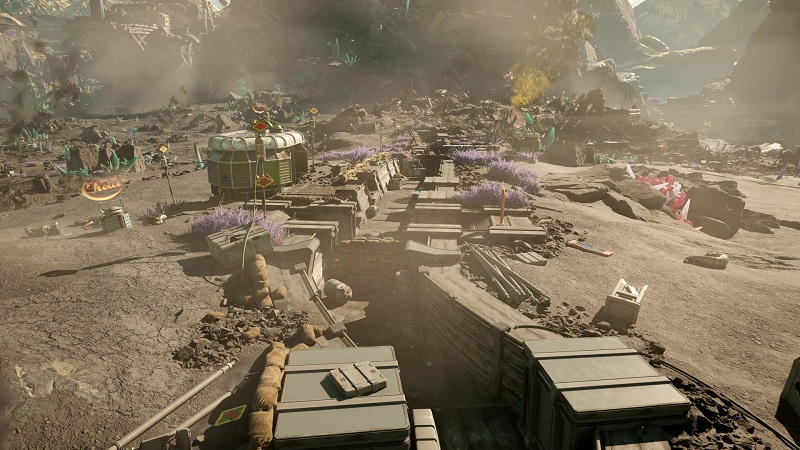 El interior del Asentamiento de Golden Ridge