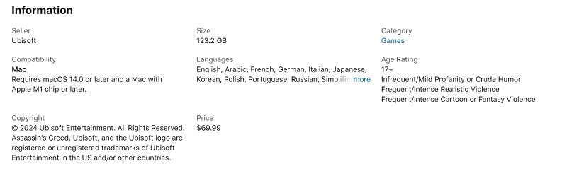Captura de pantalla de la App Store