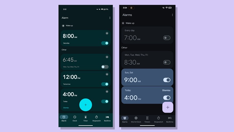 Una imagen de la interfaz actual del reloj Android Una imagen de la interfaz actual del reloj Android