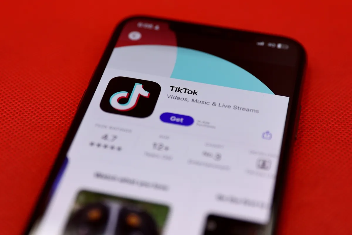 Aplicación TikTok para IOS La aplicación TikTok para IOS. Ilustración: Bloomberg
