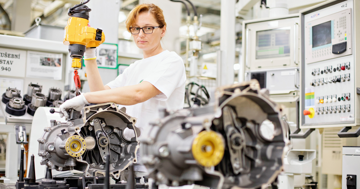 Producción de transmisión en Škoda Auto