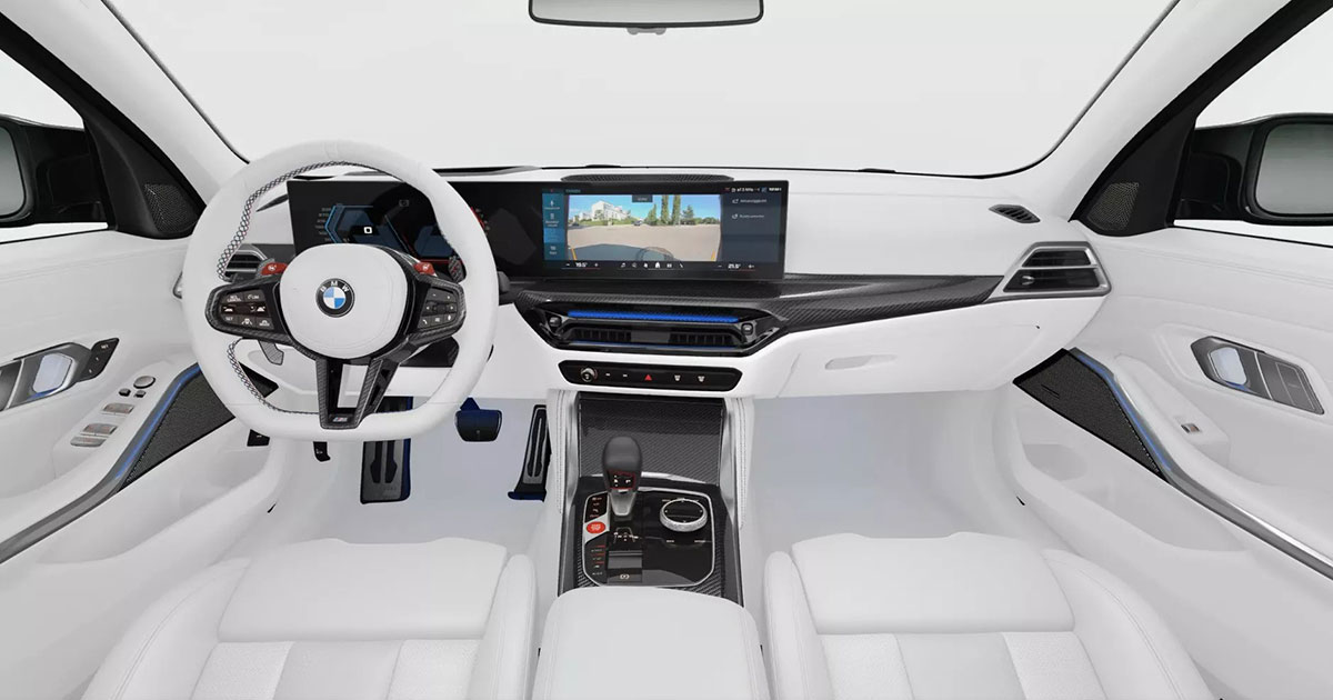 BMW M3 Touring con interior blanco BMW M3 Touring con interior blanco