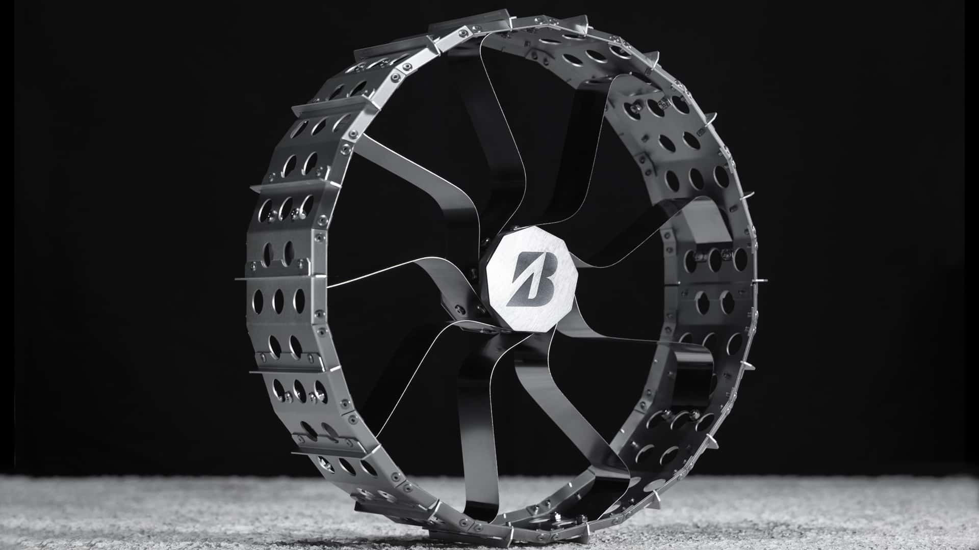 Rueda espacial Bridgestone para el vehículo lunar
