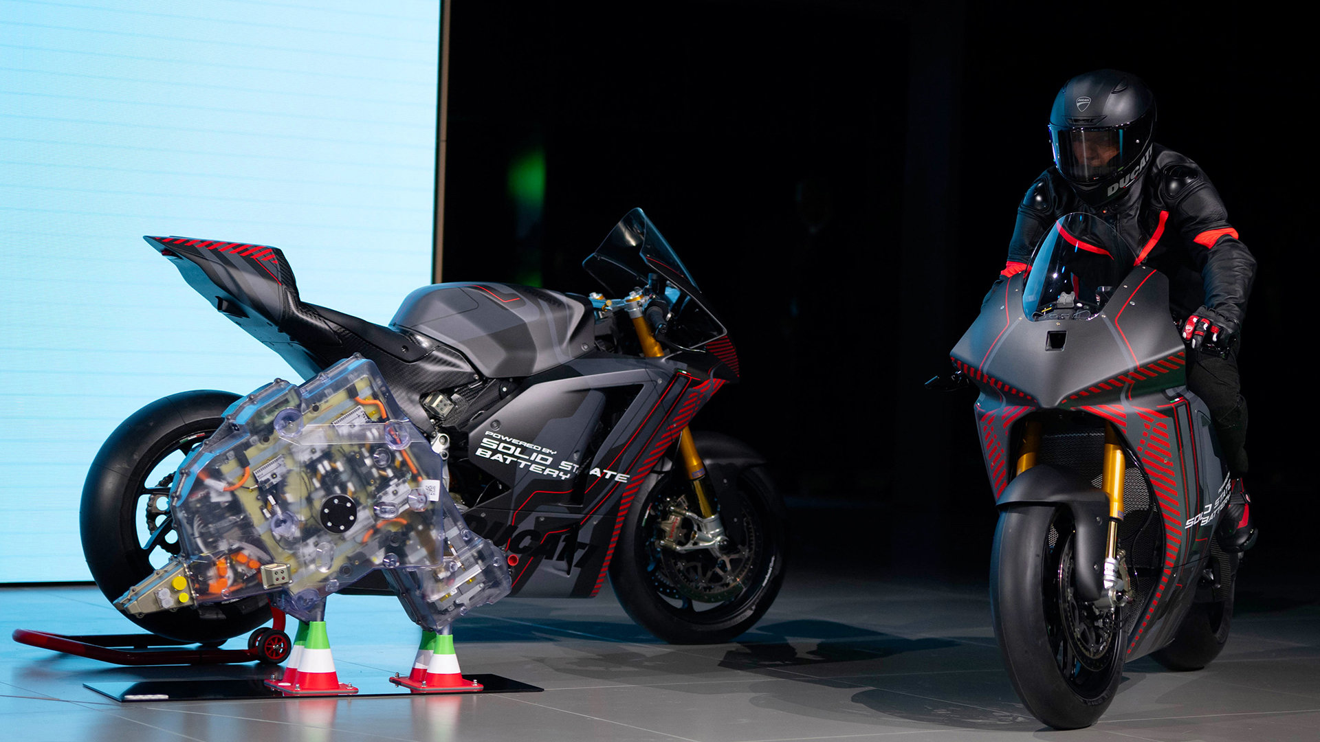 Prototipo de motocicleta eléctrica Ducati V21L