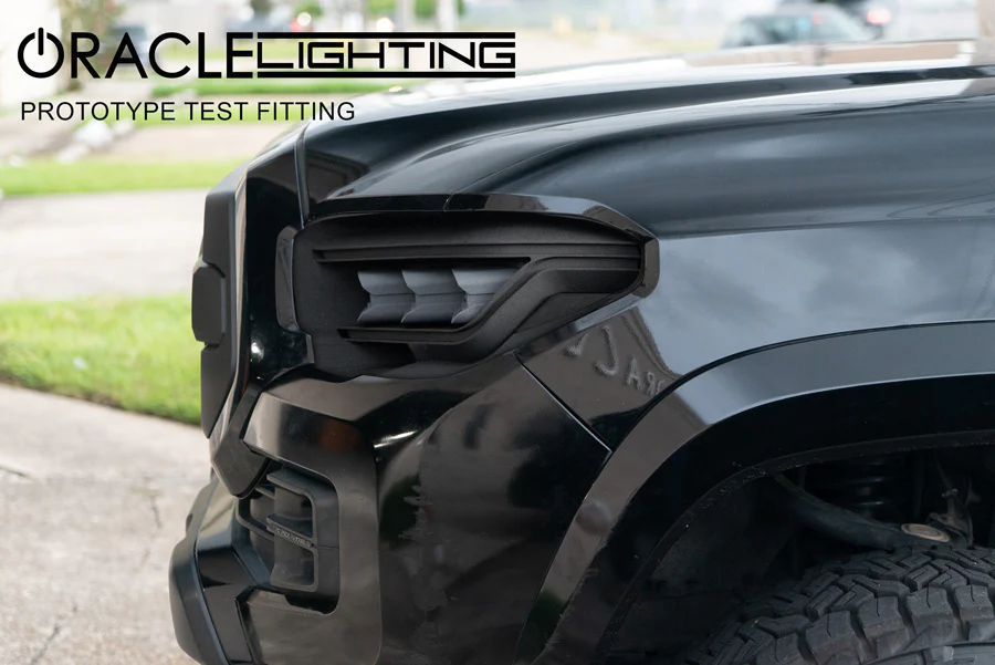 Parte lateral de los faros LED de Toyota Tacoma