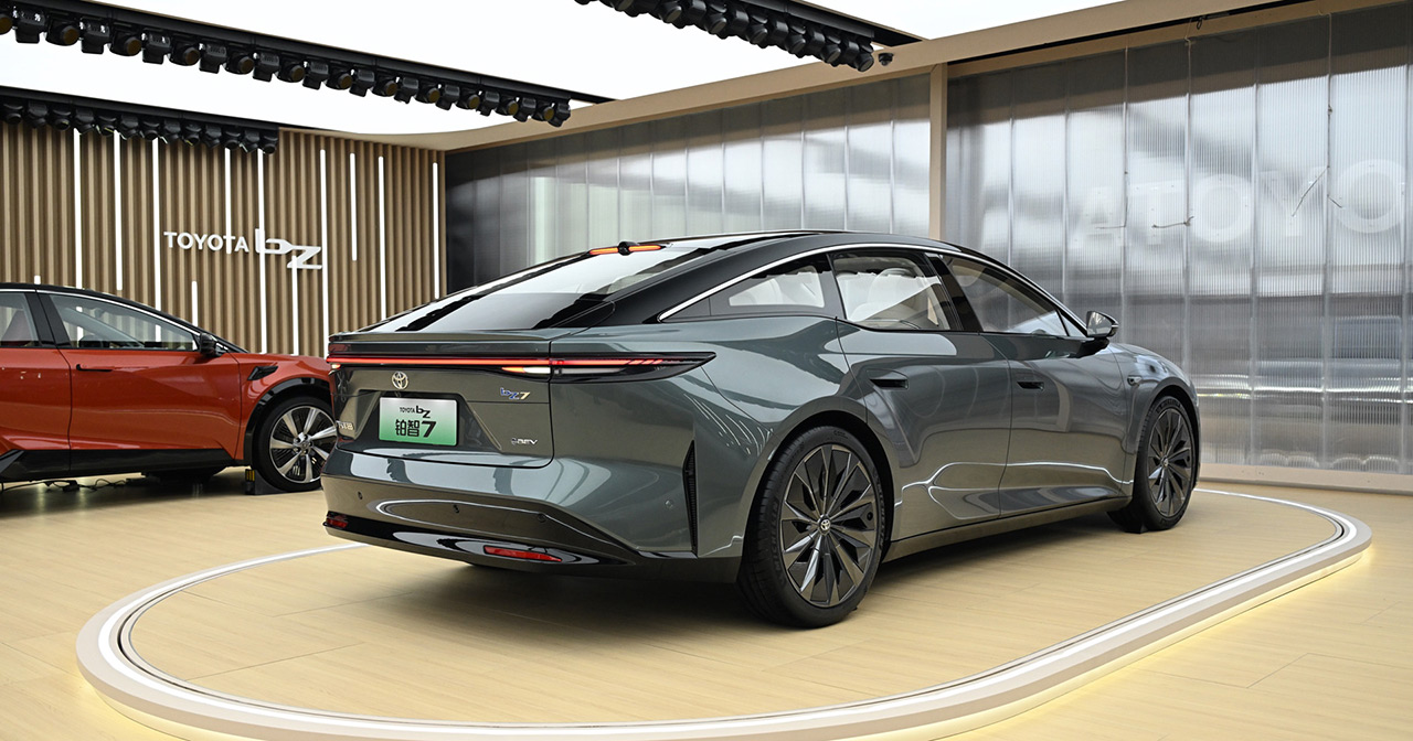 Forma del cuerpo aerodinámico del Toyota bZ7 Forma del cuerpo aerodinámico del Toyota bZ7