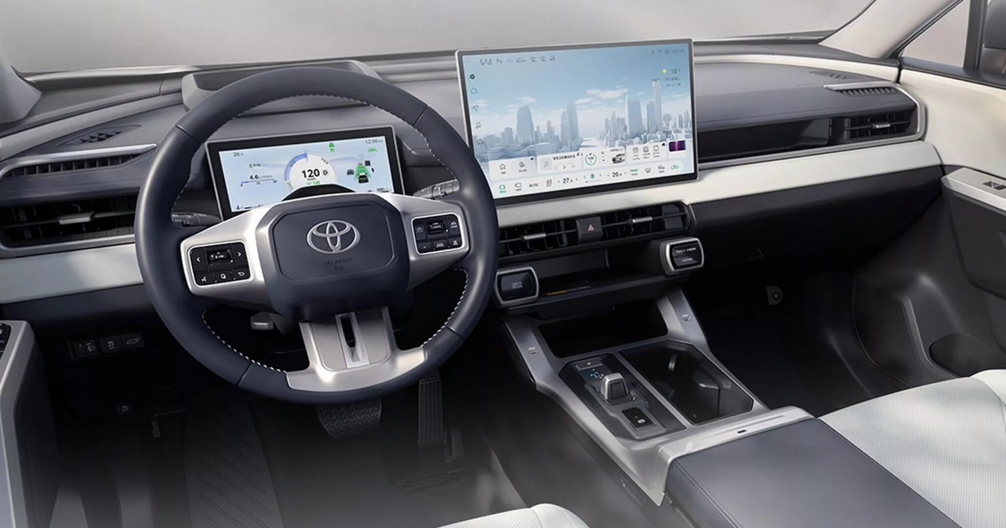 Detalles del interior del FAW-Toyota RAV4