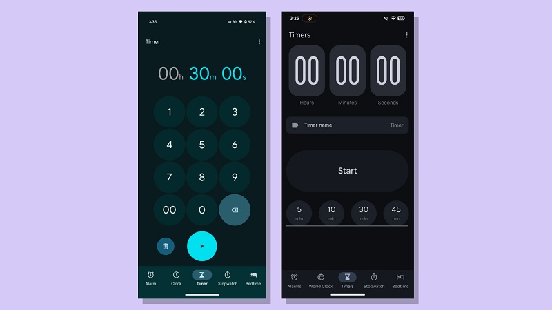 Una imagen de la nueva interfaz del reloj Android Una imagen de la nueva interfaz del reloj Android