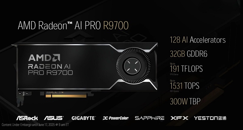 Aceleradores gráficos Radeon AI PRO 9000 Aceleradores gráficos Radeon AI PRO 9000