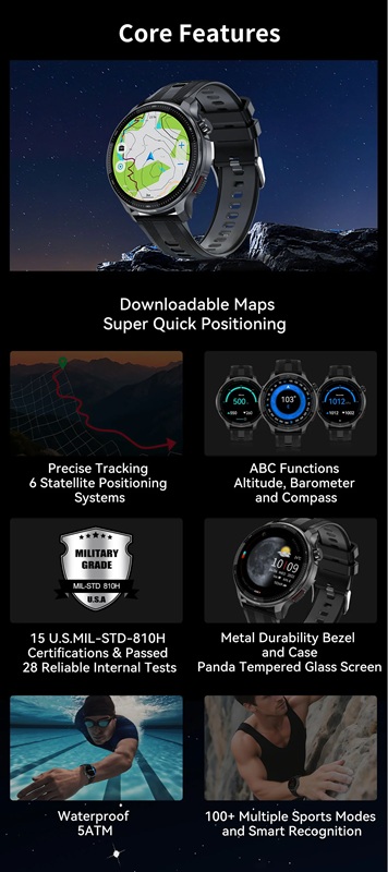Smartwatches Rollme G6 negros
