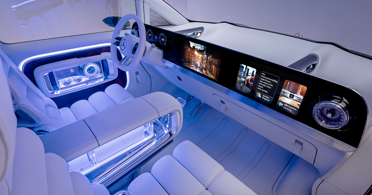 Detalles del interior Mercedes Vision V Concept Detalles del interior Mercedes Vision V Concept