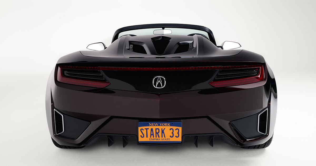 Acura NSX Roadster - vista lateral. Acura NSX Roadster - vista lateral.