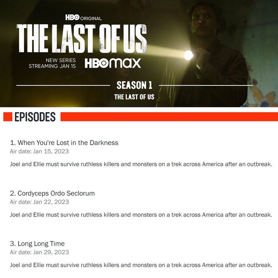 Es hora de revelar detalles: los títulos de los 3 primeros episodios de la adaptación televisiva de The Last of Us aparecieron en Rotten Tomatoes-2 Es hora de revelar detalles: los títulos de los 3 primeros episodios de la adaptación televisiva de The Last of Us aparecieron en Rotten Tomatoes-2