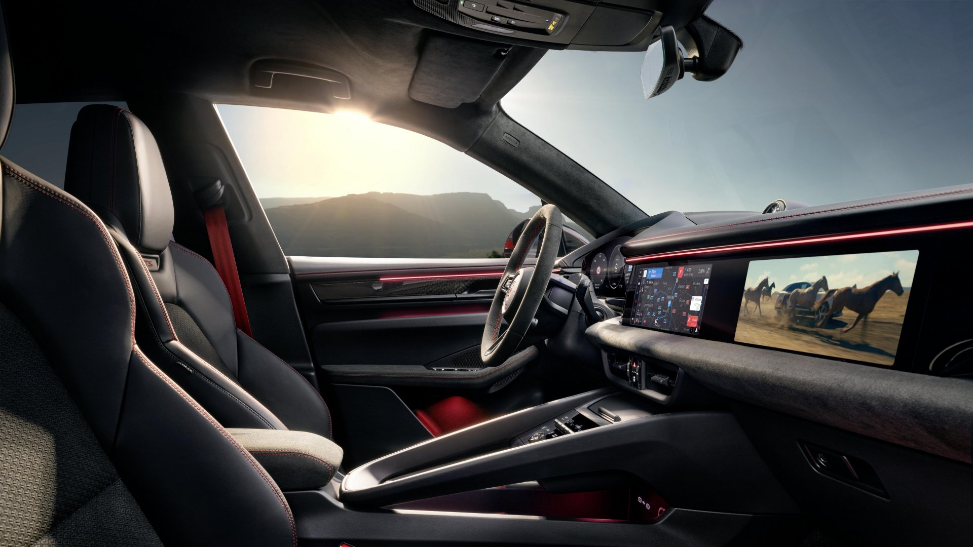Elementos interiores del Porsche Macan GTS Elementos interiores del Porsche Macan GTS