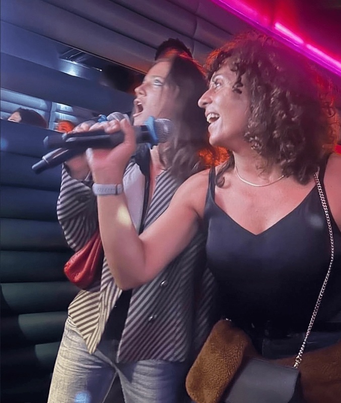 Escena emocional con los actores