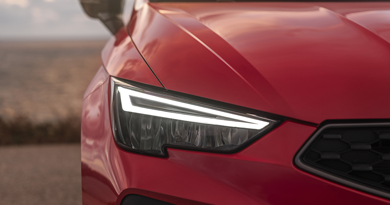 Vista frontal del Seat Ibiza Vista frontal del Seat Ibiza