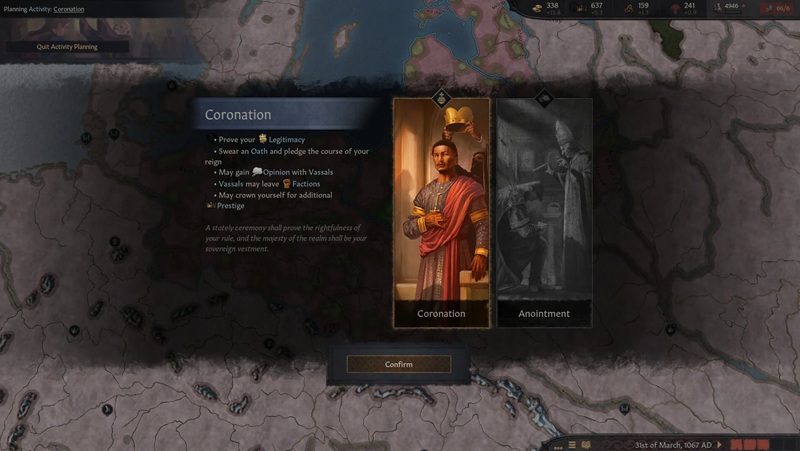 Una lujosa coronación está en juego Una lujosa coronación está en juego