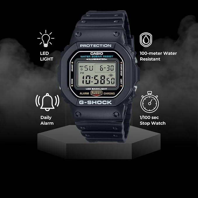 Casio G-Shock DW5600UE en el fondo Casio G-Shock DW5600UE en el fondo