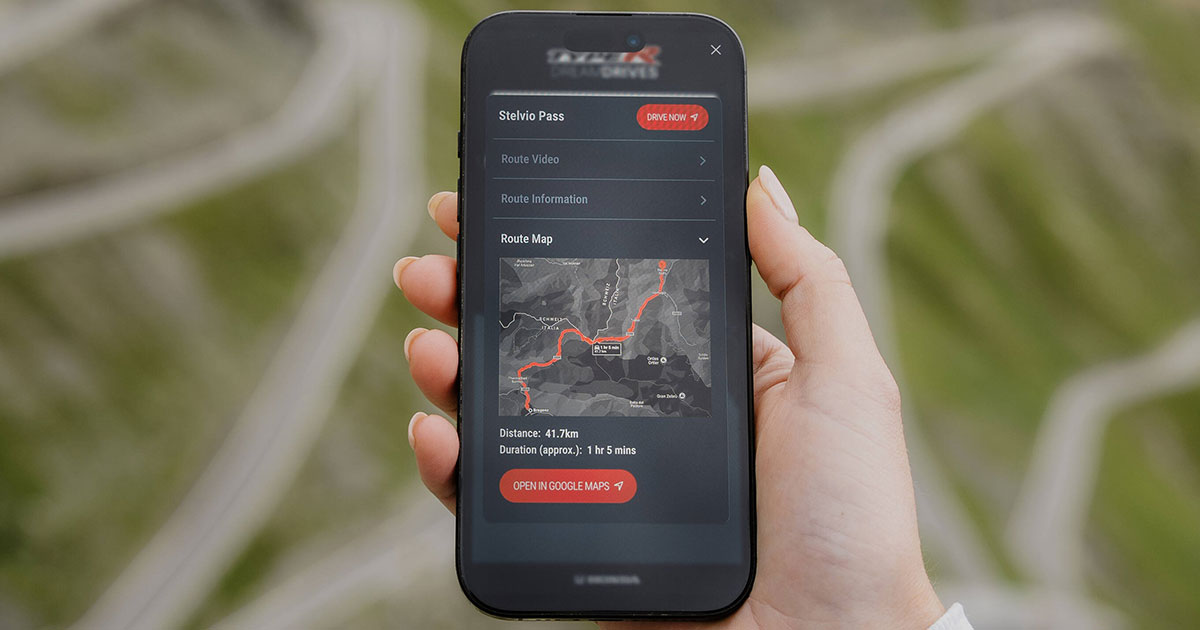Mapa interactivo de Honda Dream Drives