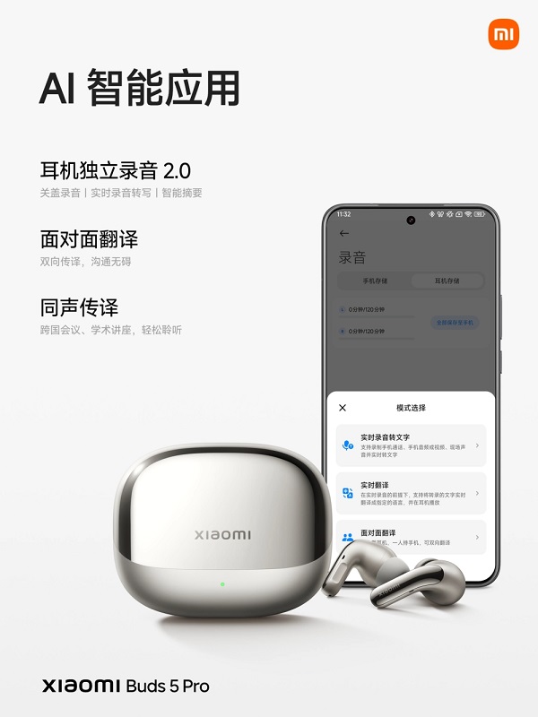 Xiaomi Buds 5 Pro - Imagen 1 Xiaomi Buds 5 Pro - Imagen 1