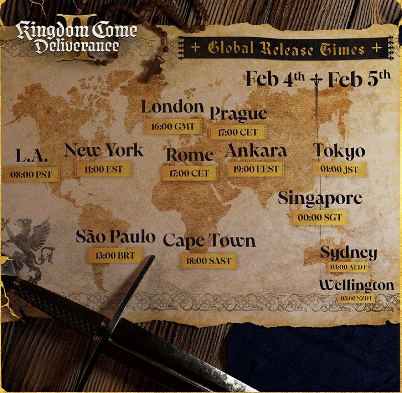 Mapa de lanzamiento de Kingdom Come: Deliverance 2 mapa de lanzamiento Mapa de lanzamiento de Kingdom Come: Deliverance 2 mapa de lanzamiento